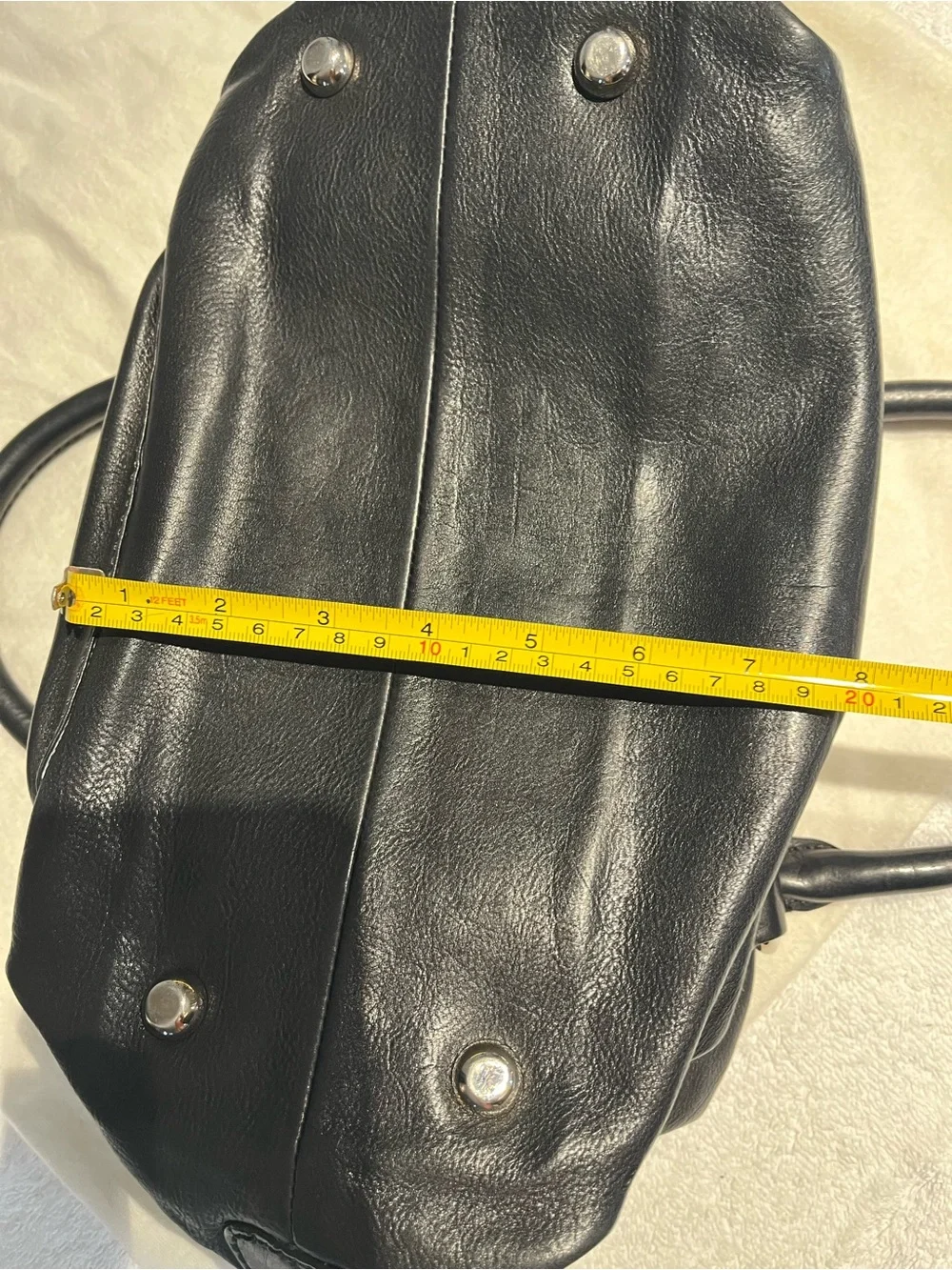 Marc Jacobs Black Leather Hobo Handbag